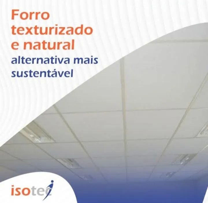 Forro de isopor texturizado 