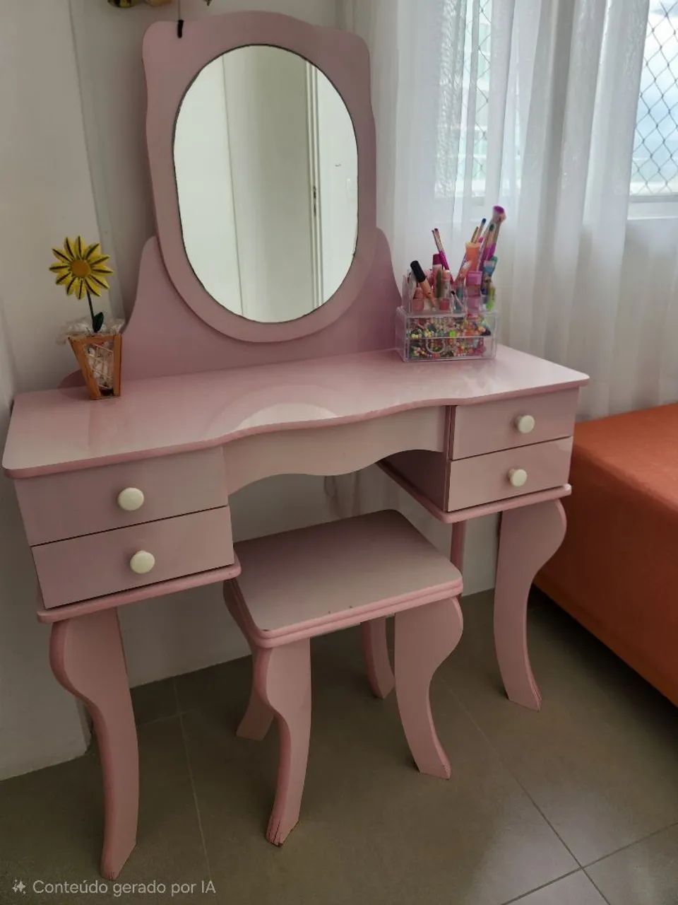 Penteadeira Infantil com banqueta - Foto 4
