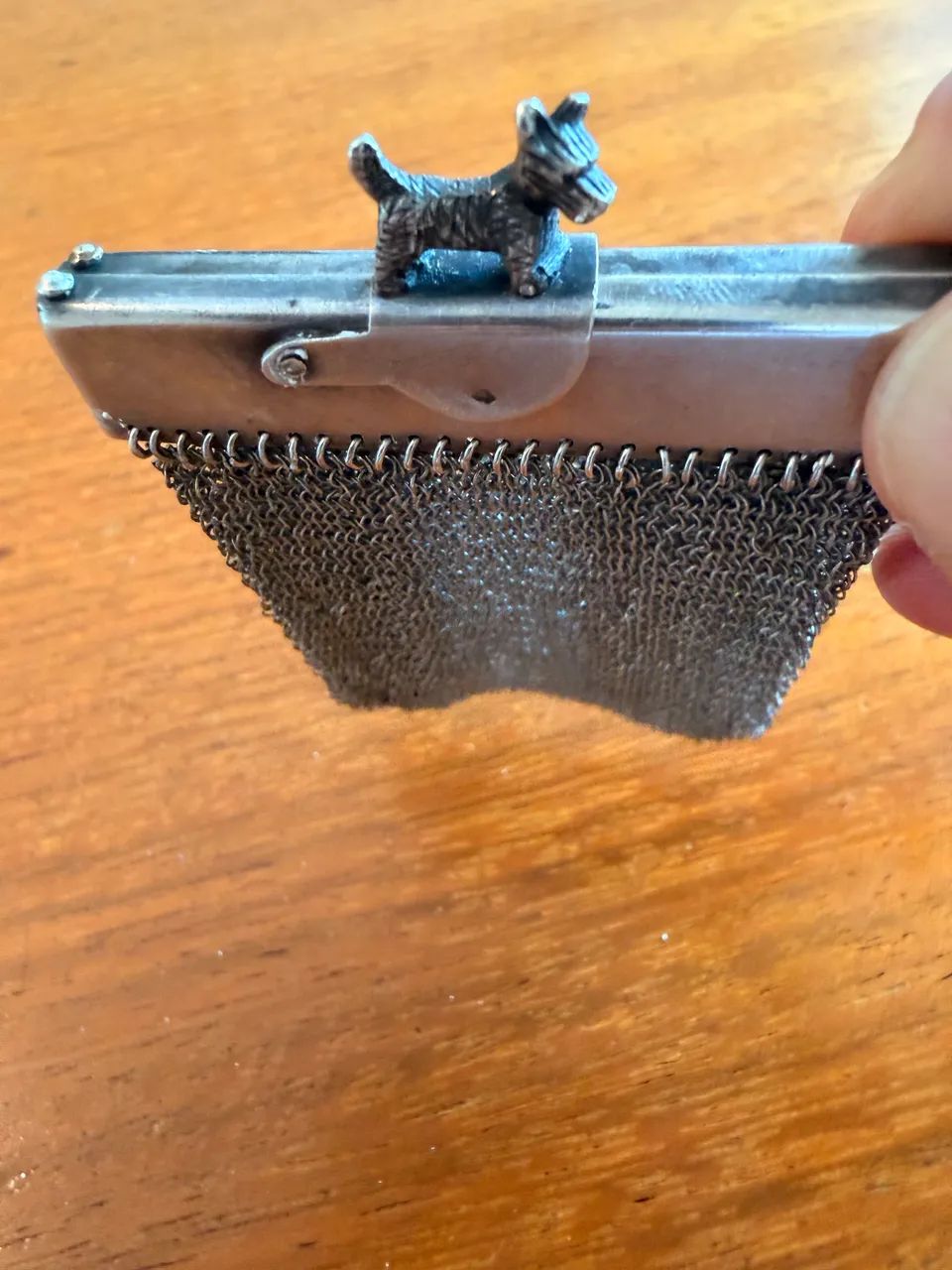 Bolsa porta moedas Vintage de prata  - Foto 3