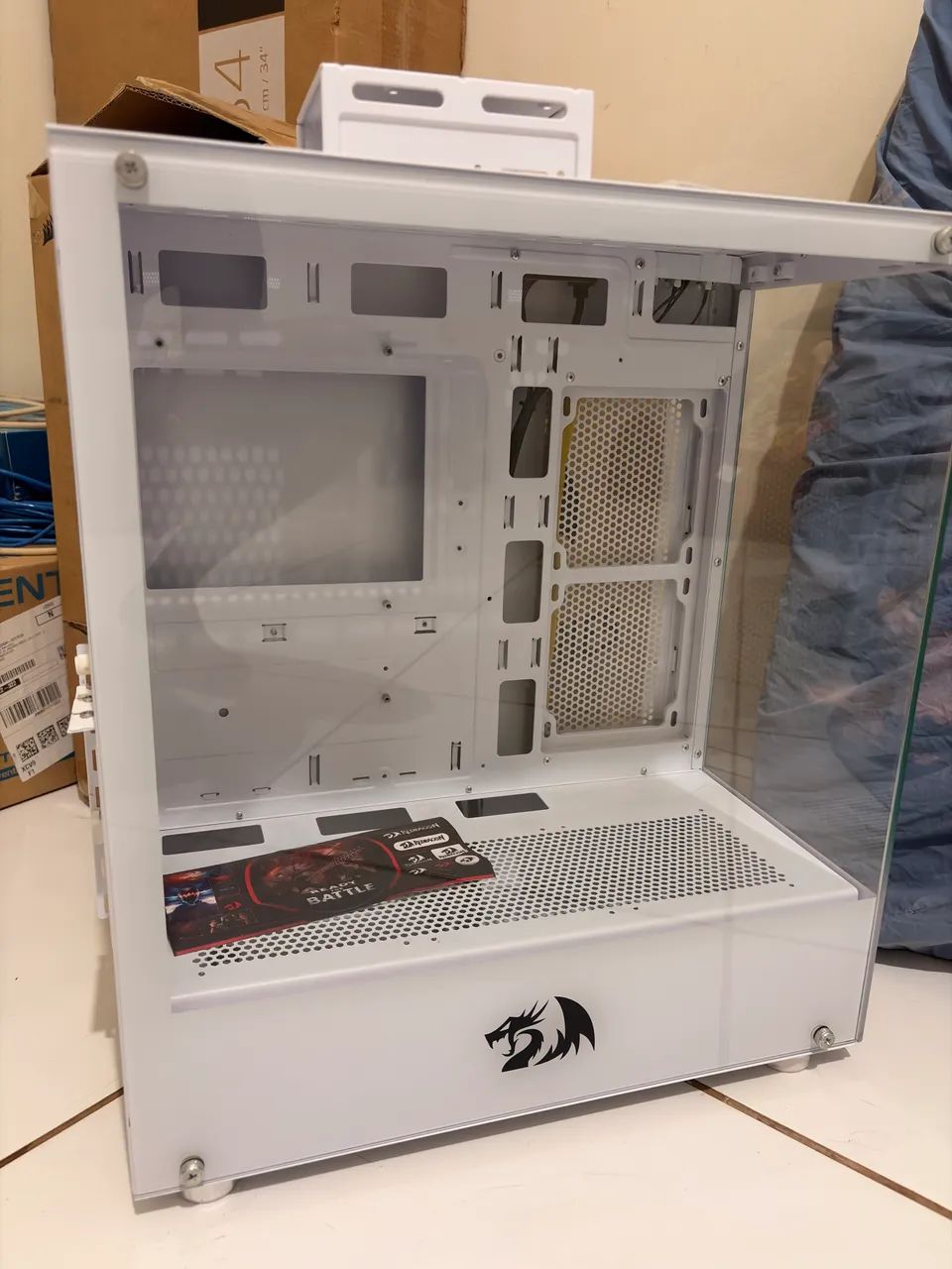 Gabinete Gamer Redragon Reflect Branco - Foto 5