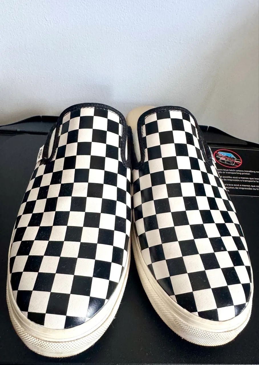 Tênis vans slip-on mule checkboard - Foto 4
