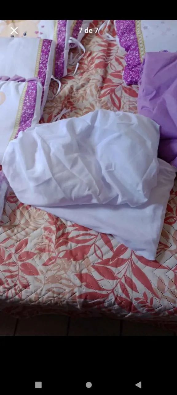 Vendo um kit de berço novo 