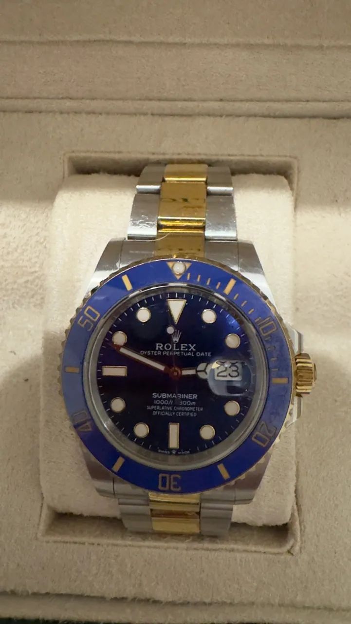Rolex Sub aço ouro azul - Foto 2