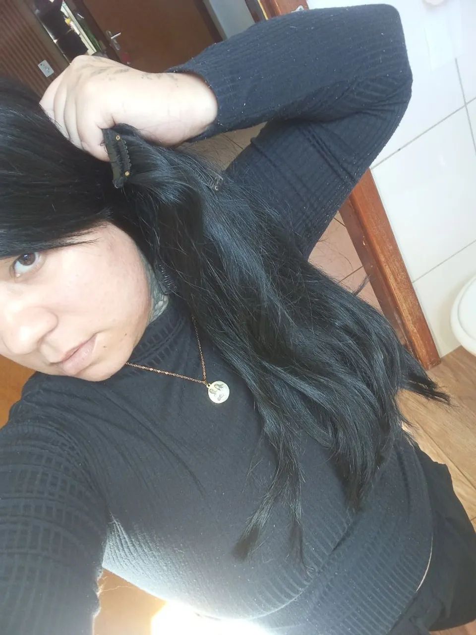 cabelo humano no tictac - Foto 2
