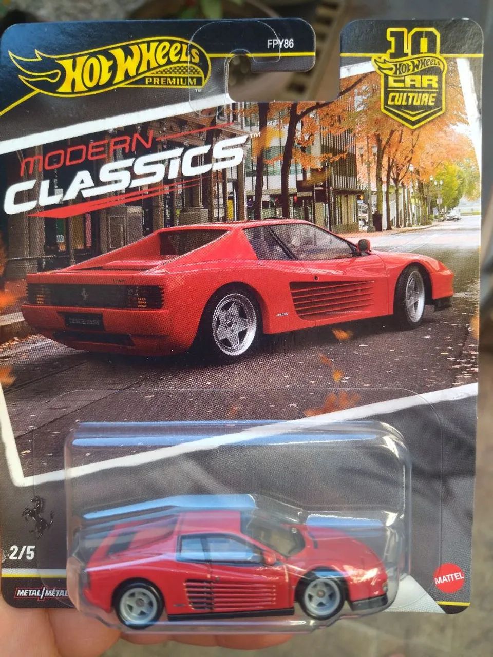 Miniatura hotwheels Ferrari testarossa premium