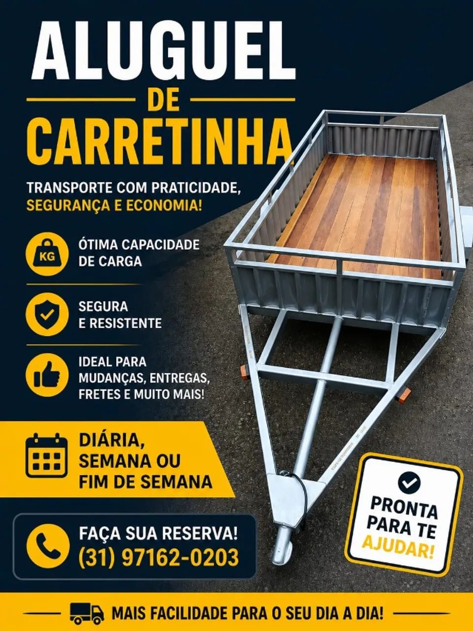 Aluguel de carretinha 