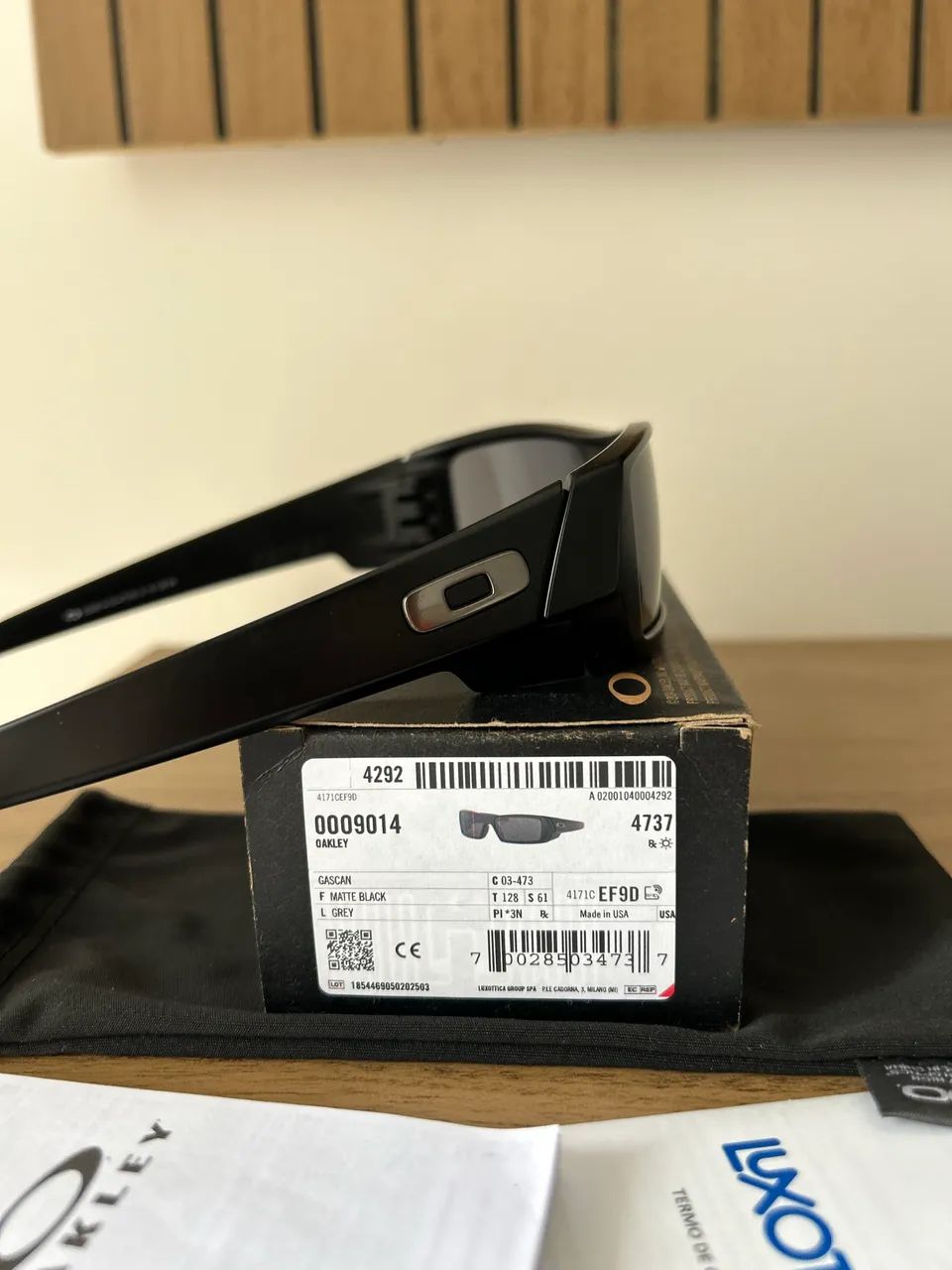 Óculos Oakley Gascan Matte Black Lentes Grey