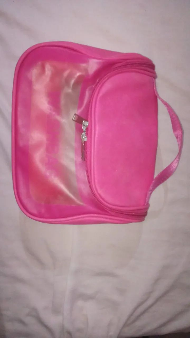 Bolsa Nécessaire Rosa Feminina  - Foto 5
