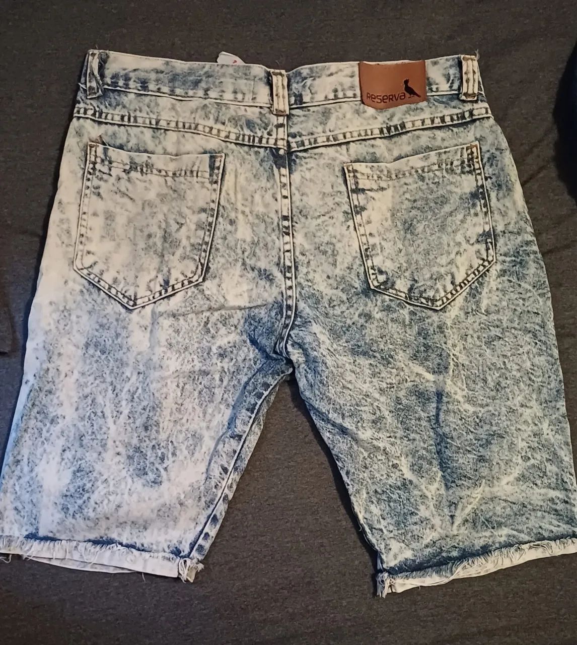 Bermuda Jeans com Textura - Foto 3