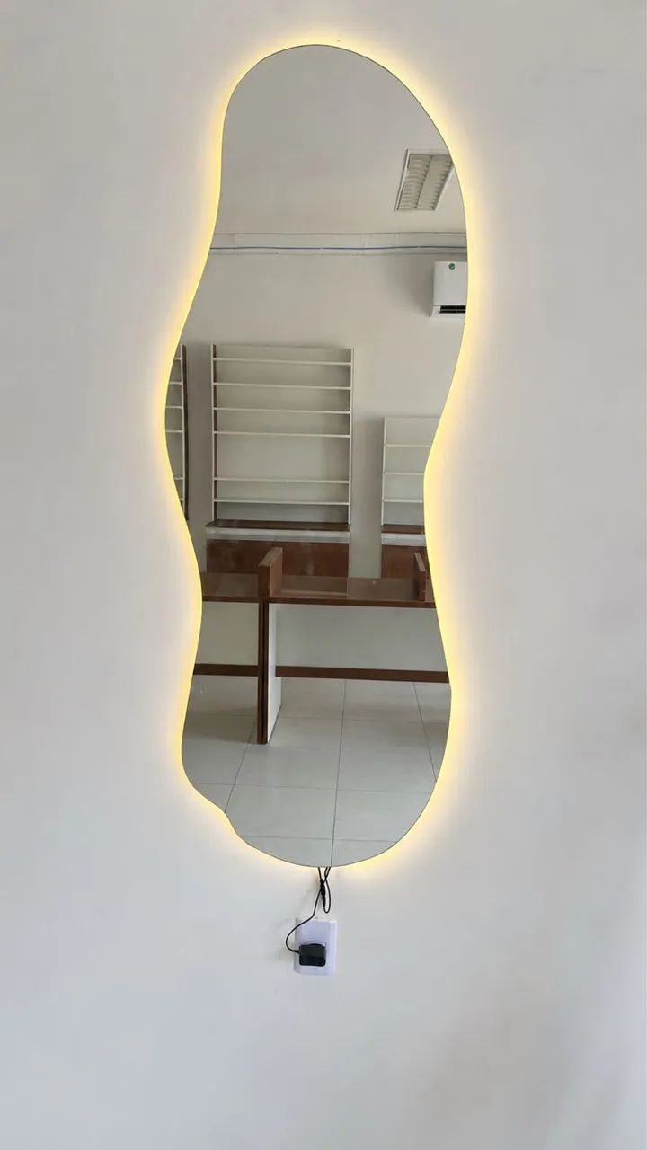 Espelho orgânico com  sem led e com led 