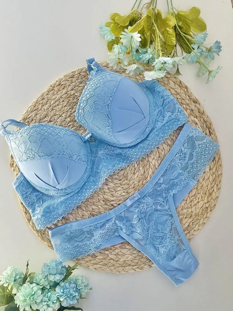 Conjunto sutiã e calcinha <br>P ao GG <br>39,90