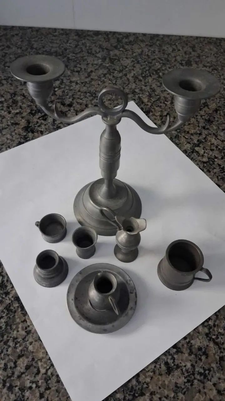 Peças estanho p decoração - Foto 3