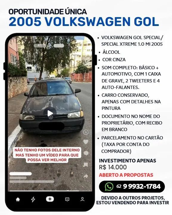 Volkswagen Gol Special/ Special Xtreme 1.0 MI 2P (álcool) 2005