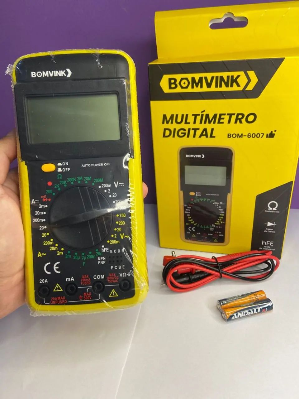 Multímetro Digital BOM-6007 - Foto 2