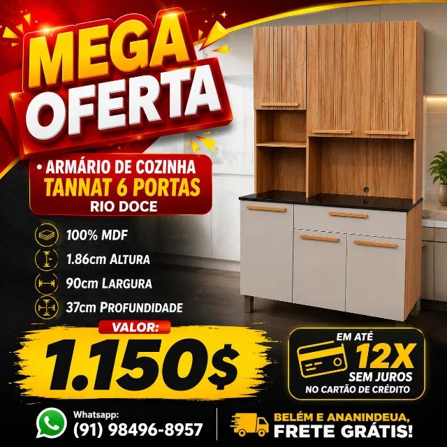 ARMÁRIO DE COZINHA MEGA OFERTA 