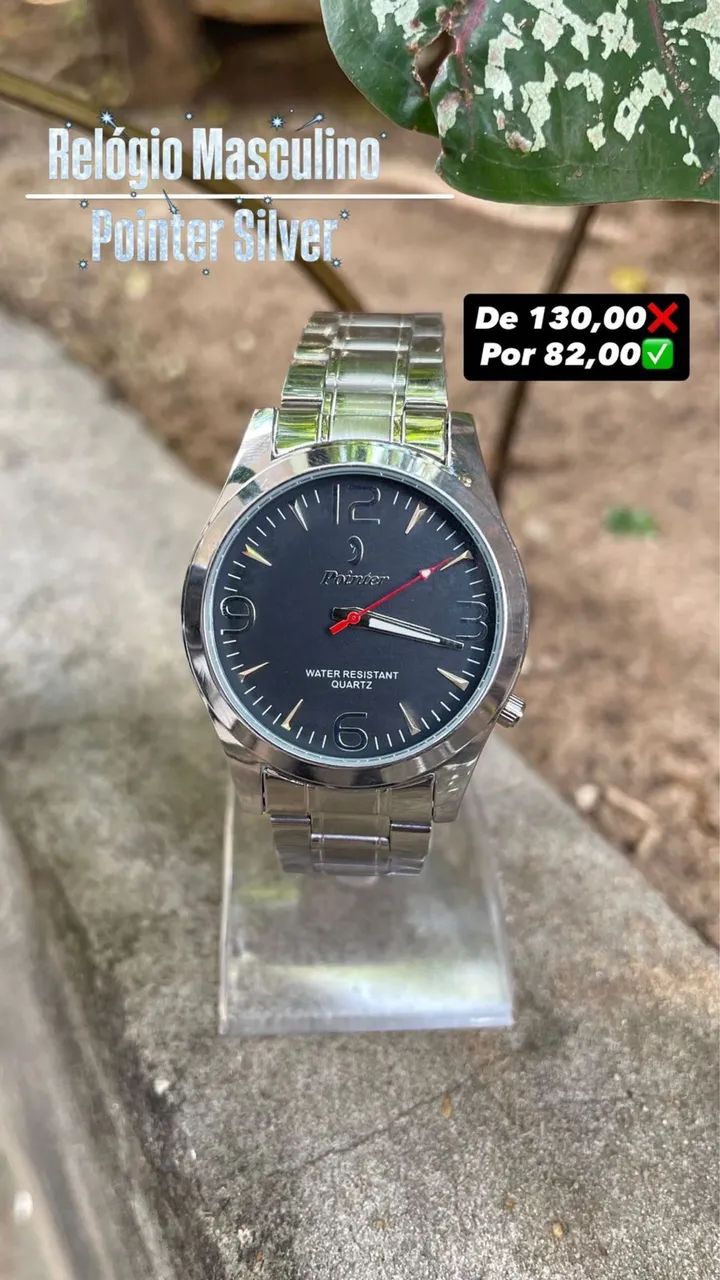 Relógio Pointer Prata
