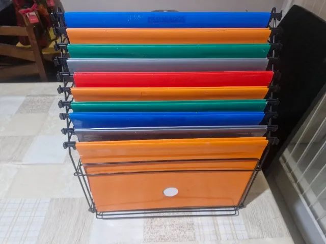 Suporte Aramado Arquivo Pastas Suspensa - Foto 2