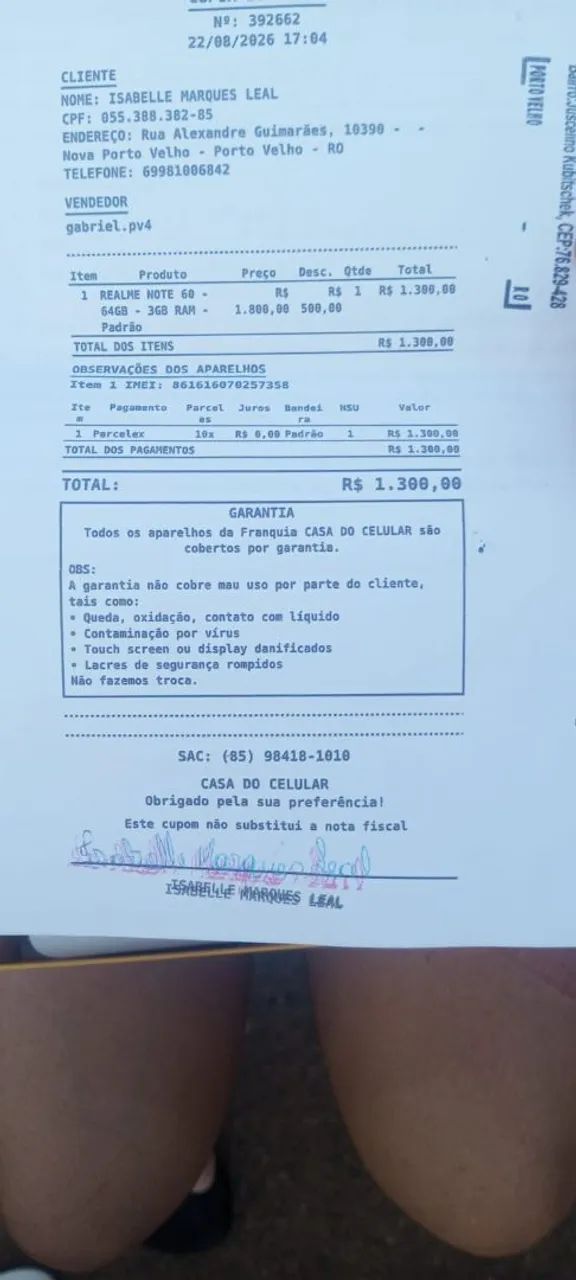 Vende se esse celular Realme note 60 - Foto 4