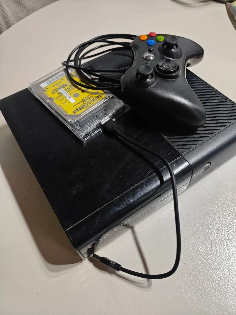 Xbox 360 super slim + HD com jogos - Foto 3