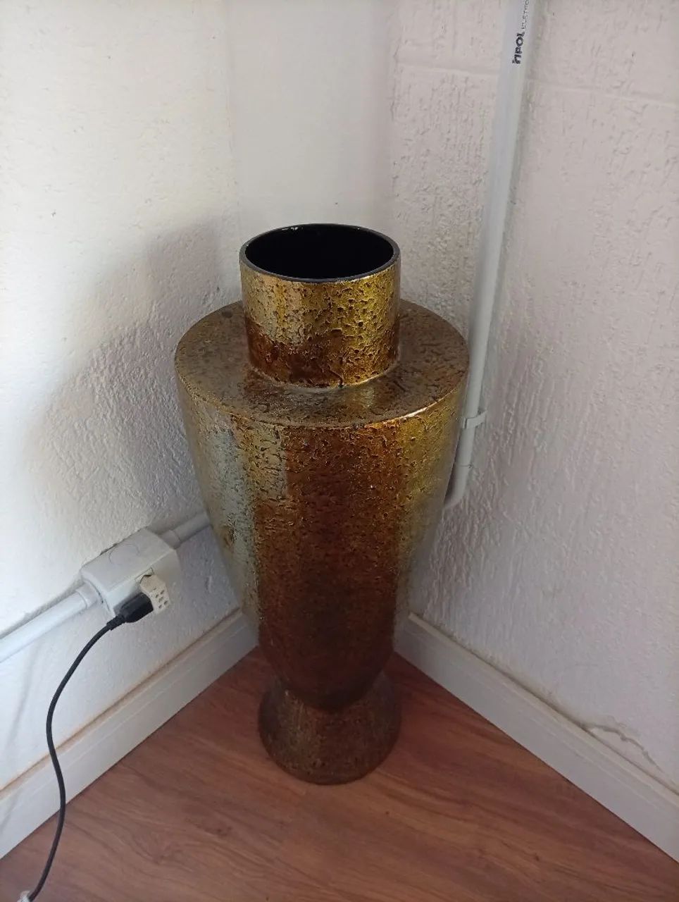 Vaso antigo cerâmico vitrificado.  - Foto 4