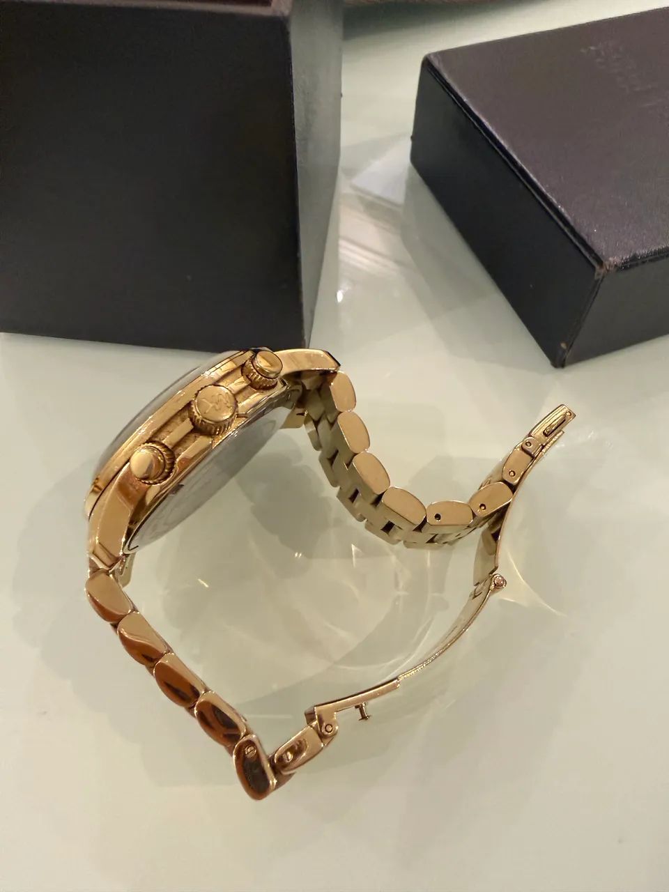 Relógio Michael Kors MK8077 Dourado  - Foto 5