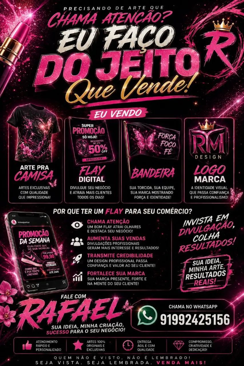 artes para flays, bandeiras,camisas,logo e outros - Foto 2