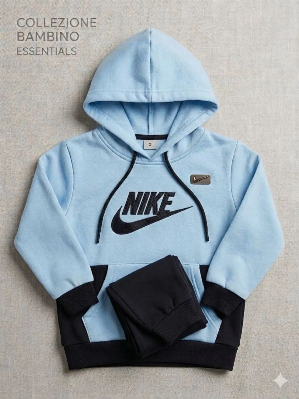 Conjunto Moletom Azul Nike TAM 12