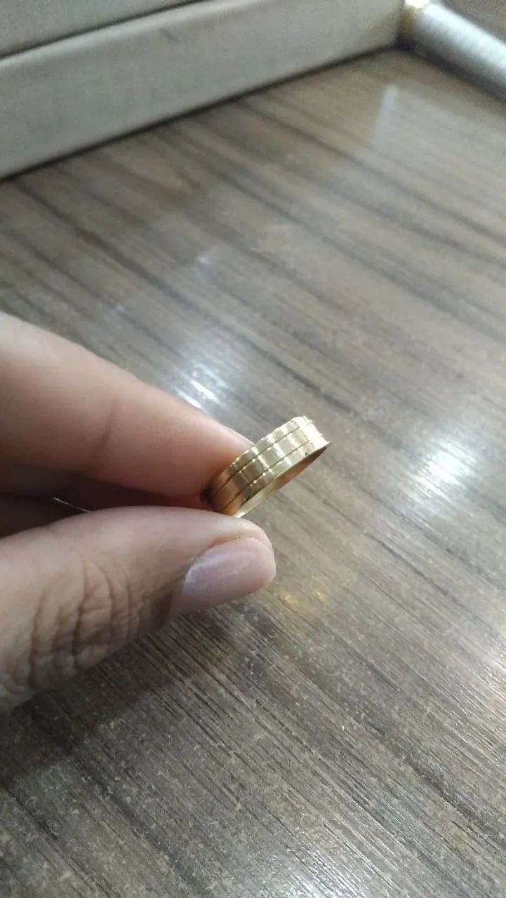 Alianças personalizada em moeda - Foto 5