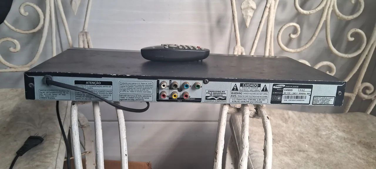 Dvd player Samsung com controle RS 80.00  - Foto 3