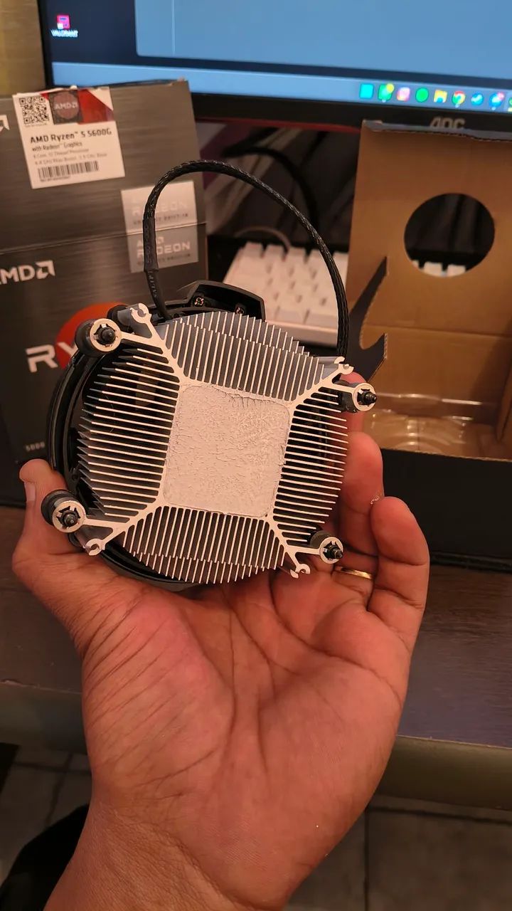 PROCESSADOR RYZEN 5600G + COOLER BOX - Foto 4