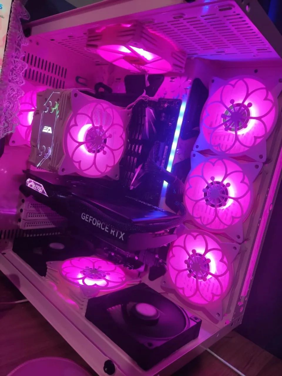 Cooler para processador intel/amd ELLSWORTH S11 PRO ROSA - Foto 2