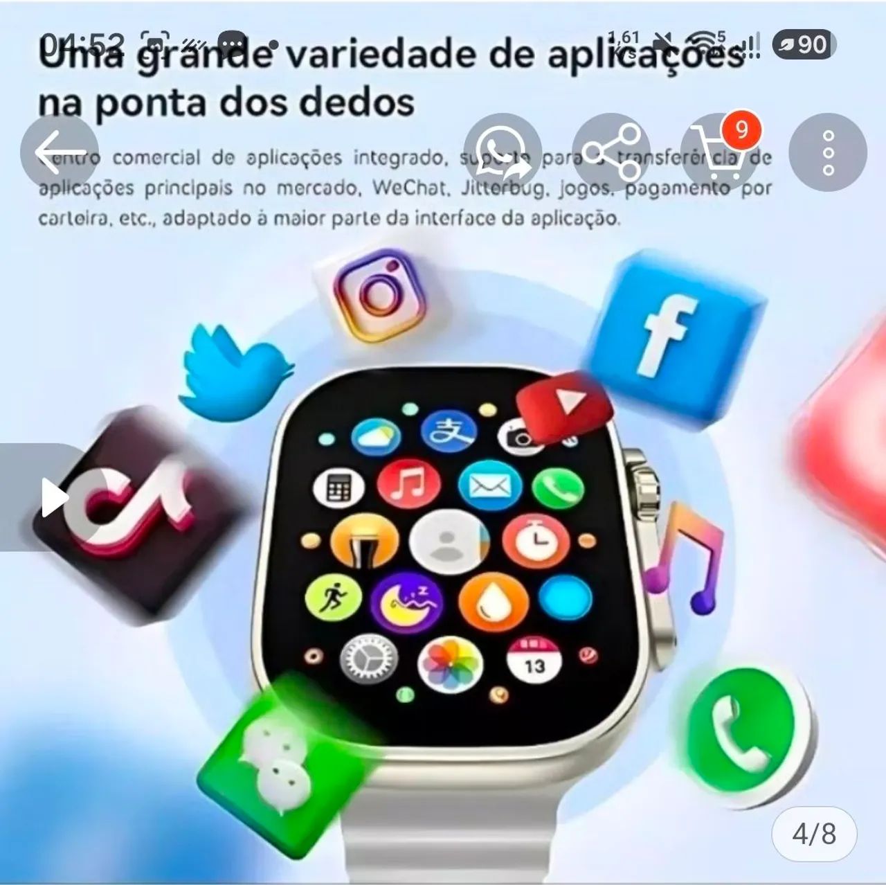Relógio Android HW ultra 2 call  - Foto 3