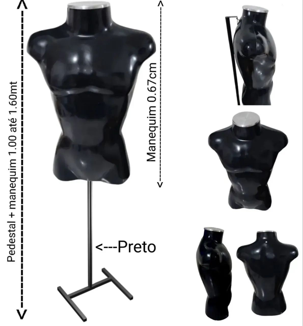MANEQUIM + PEDESTAL + EXPOSITORES + CABIDES PARA LOJA