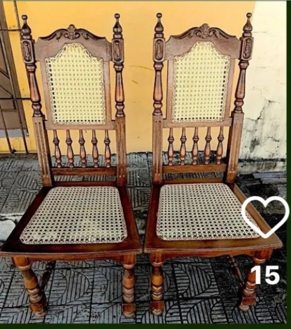 6 cadeiras antigas colonial  - Foto 5