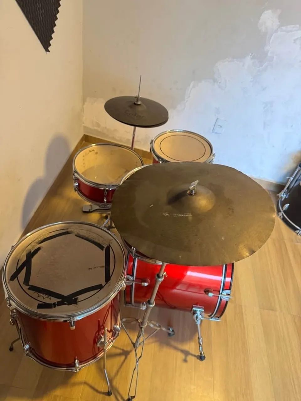 BATERIA COMPLETA COM PRATOS - Foto 4