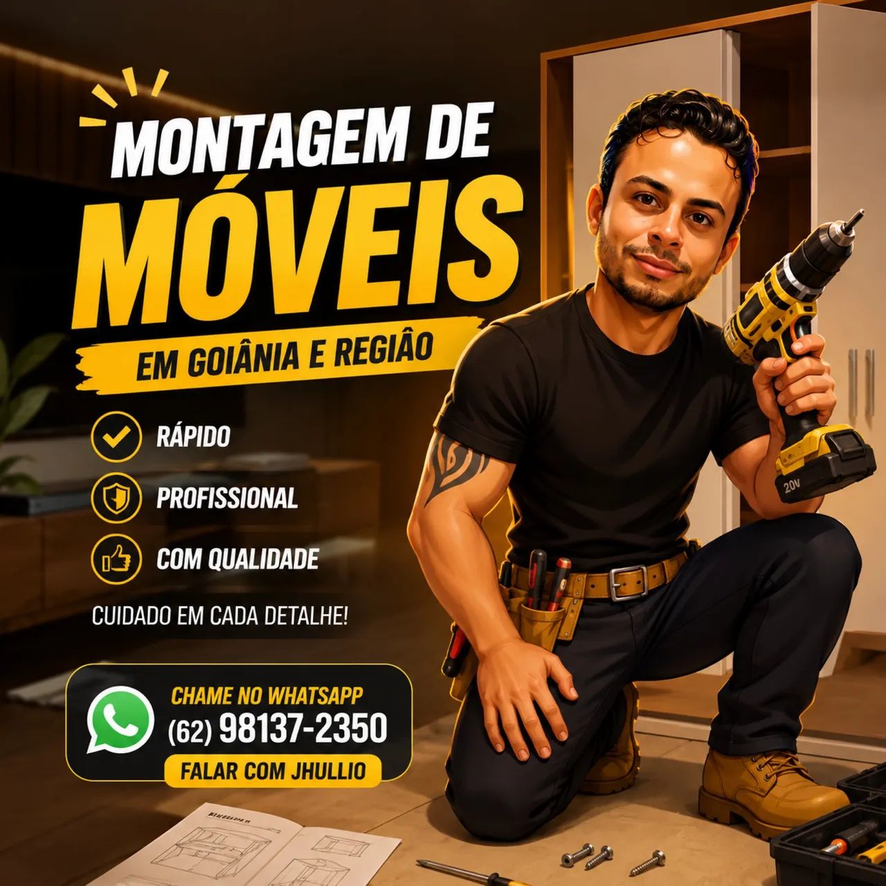 MONTADOR DE MÓVEIS GOIÂNIA/APARECIDA 