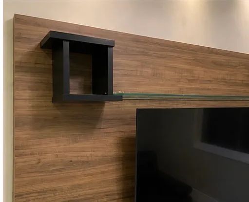 Painel e Rack para TV em Madeira Maciça  - Foto 3