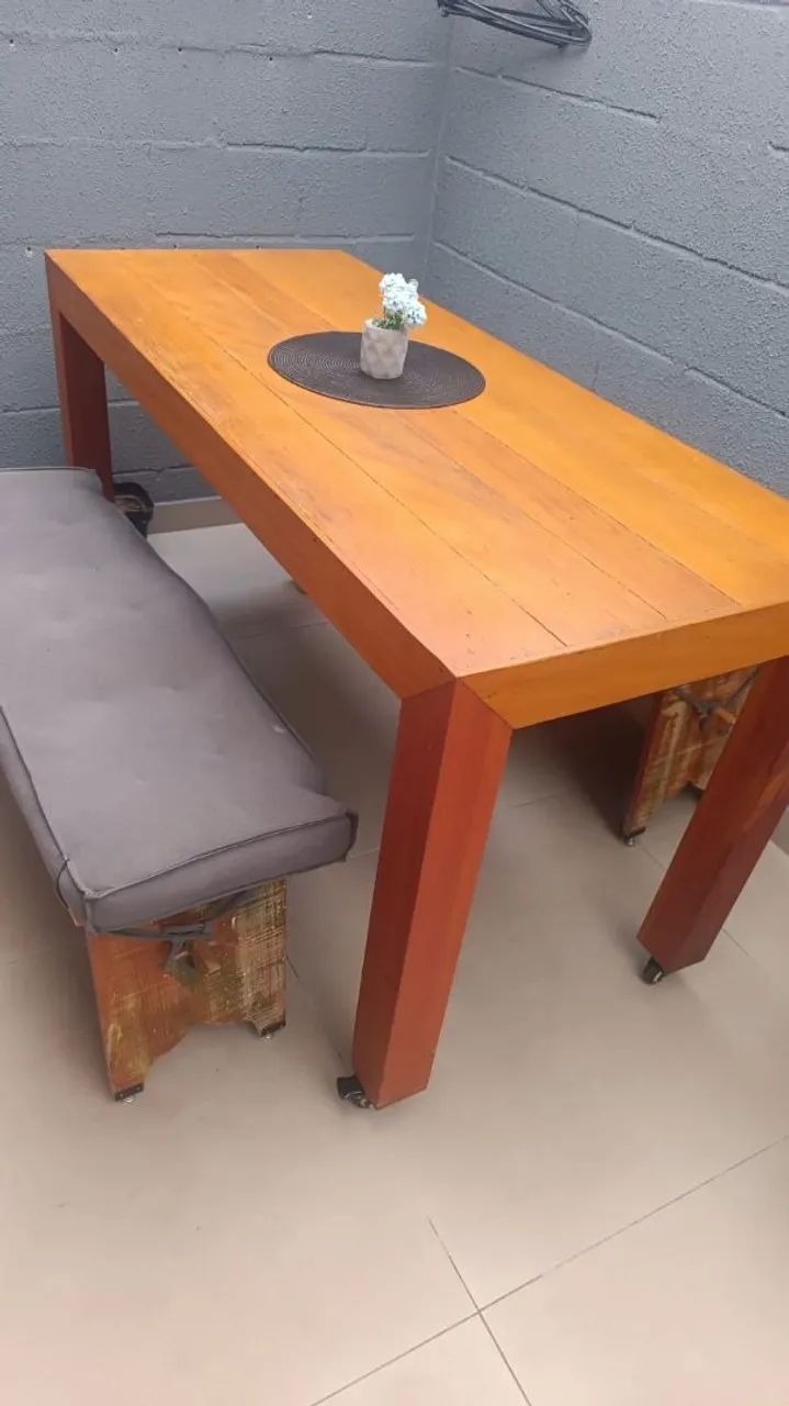 Mesa rústica 1,60 x 0,70 - Foto 2