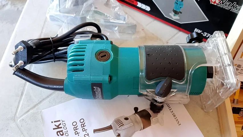 Marcenaria. SERRA CIRCULAR+TUPIA LAMINADORA+JOGO DE FRESAS + LIXADEIRA novo na caixa - Foto 4