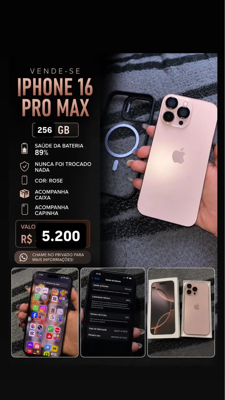 Vendo iPhone 16 Pro Max 