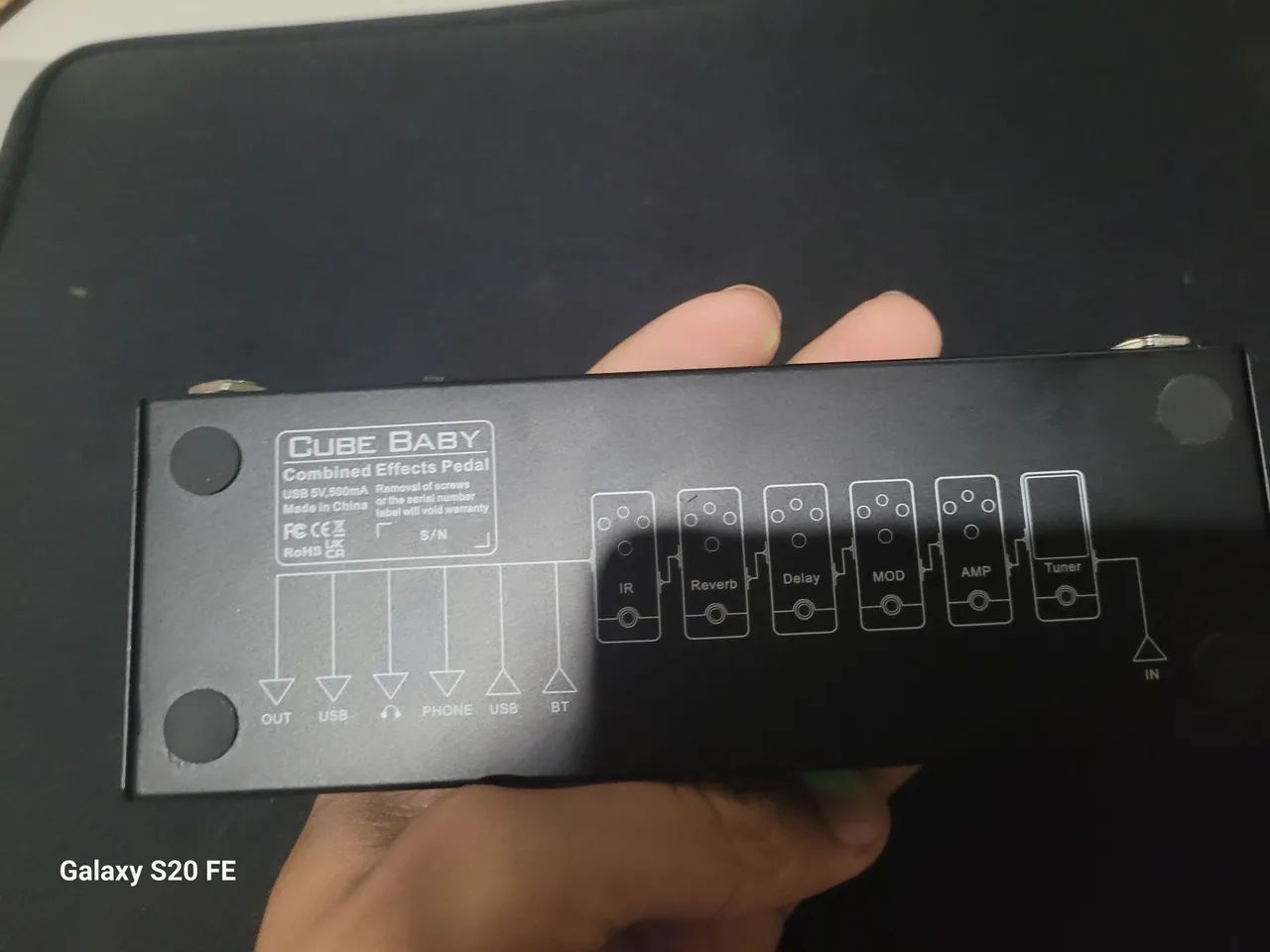 Pedaleira cube baby + cabo p10 de m1 - Funcionando perfeitamente e muito conservada - Foto 4