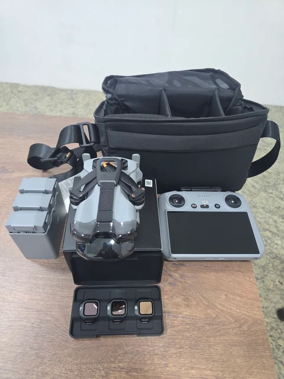 Drone Mini 5 RC com tela combo Fly More 52min 3 baterias - Foto 3
