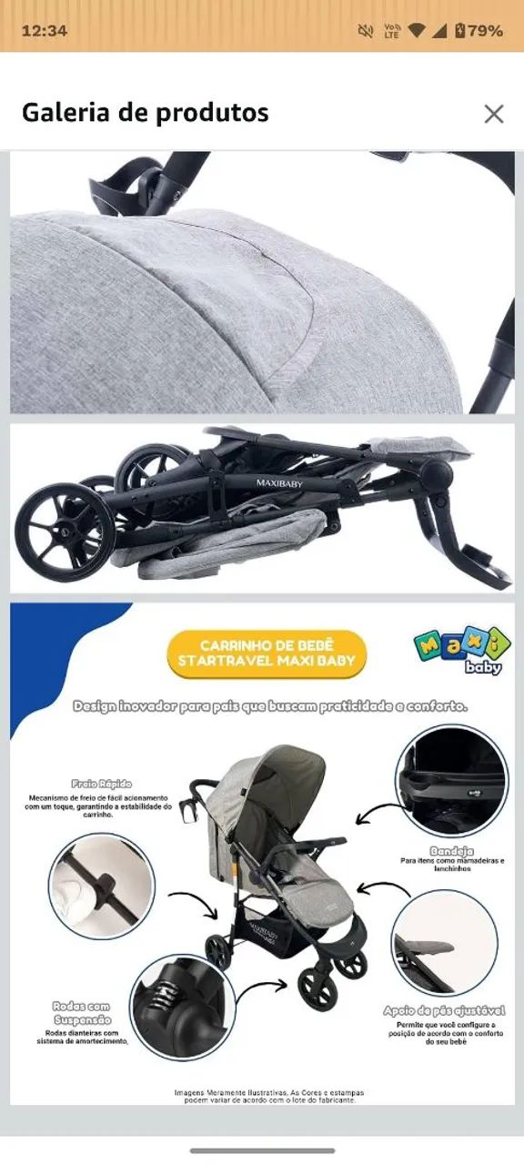 Carrinho de bebê  - Foto 5