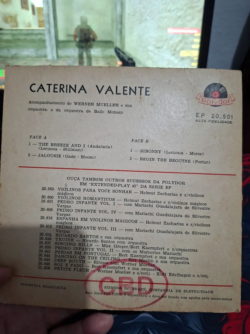 Caterina Valente - The Breeze And I compacto 7" - Foto 2