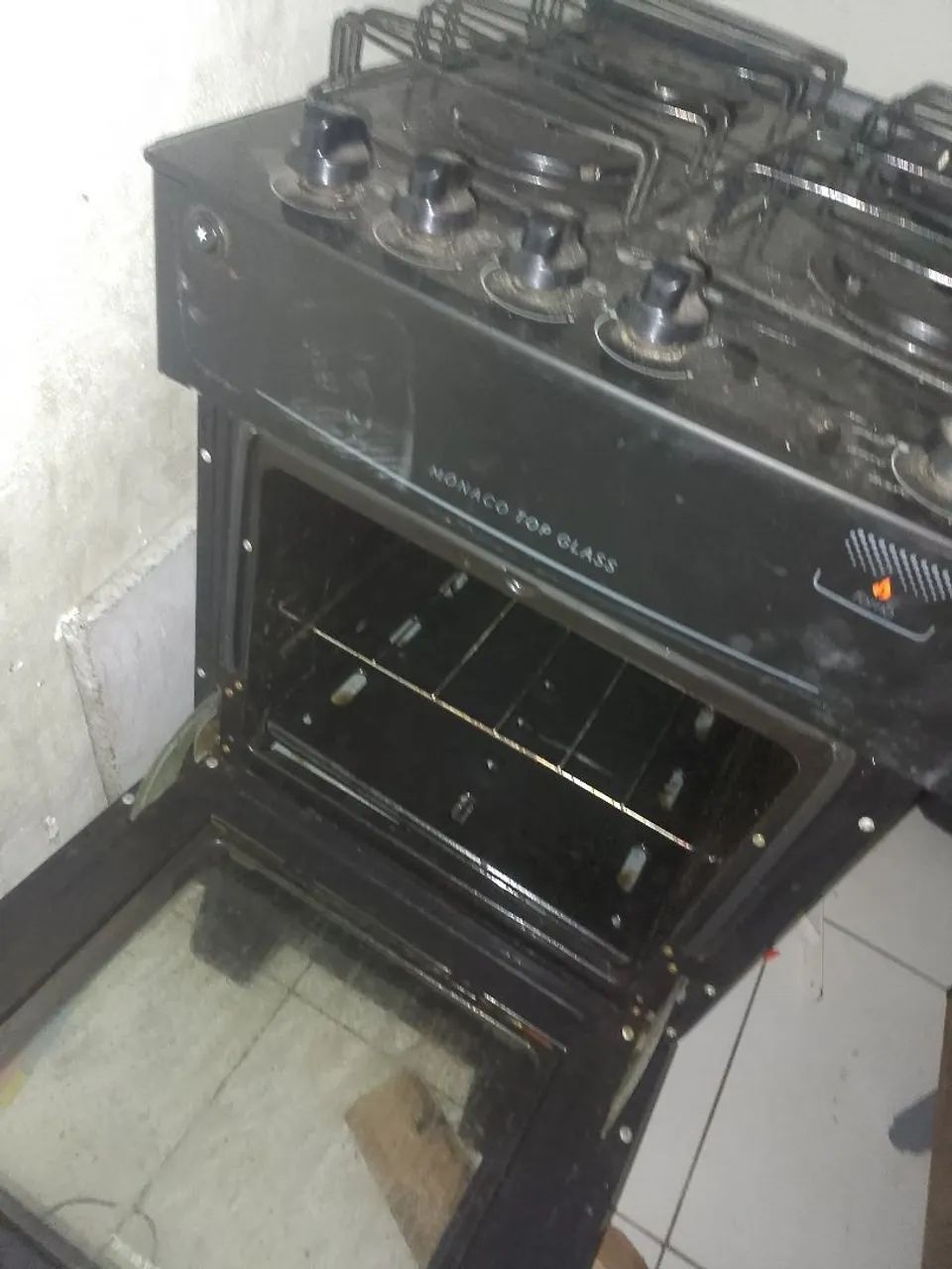 Fogão 4 bocas mesa de vidro - Foto 3