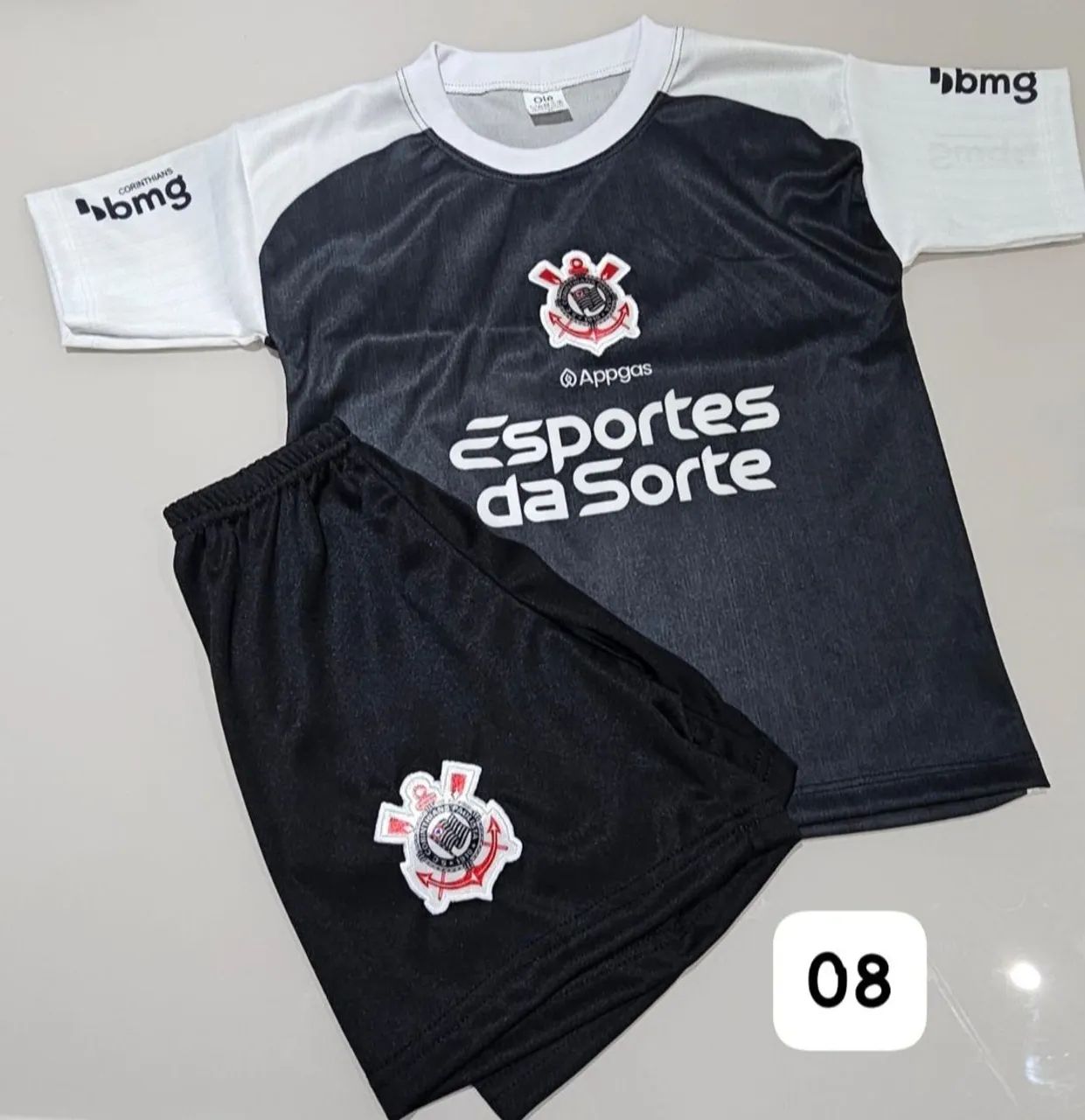 Conjunto Infantil do Corinthians N°08 
