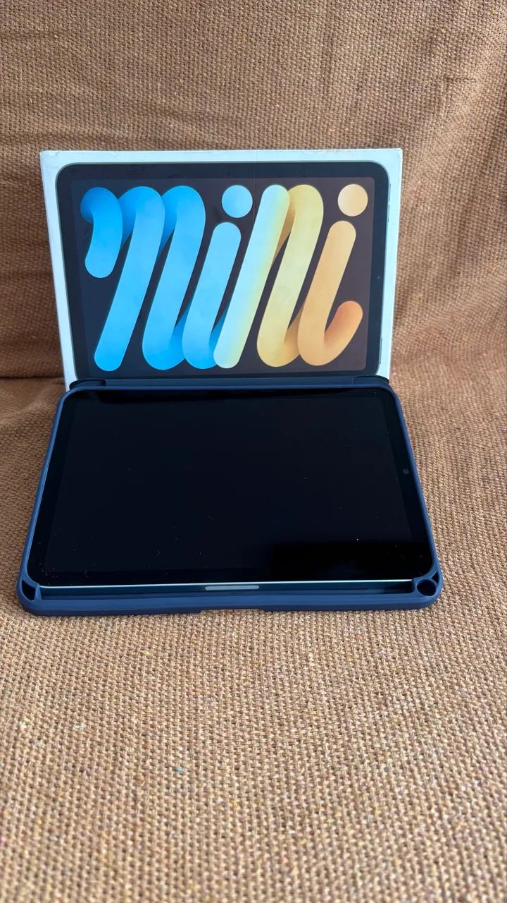 iPad mini 7 128GB - Impecável, com Caixa, Capa e Película Protetora