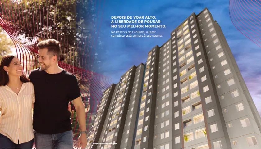 Apartamento de 2 Quartos no Reserva dos Colibris - Lazer Completo de Clube e Elevador