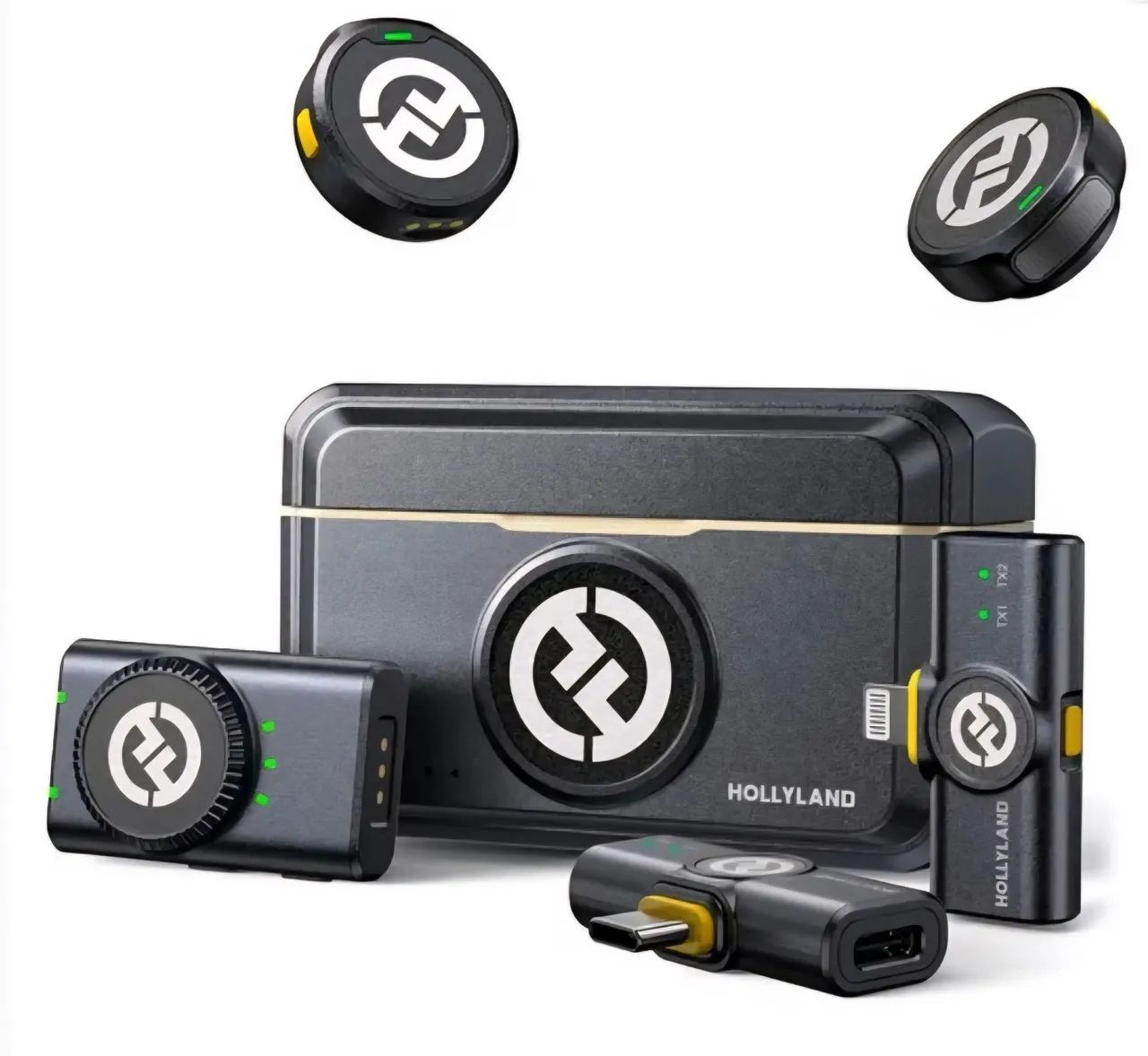 Microfone Hollyland Lark M2 Combo Wireless - Equipamentos e