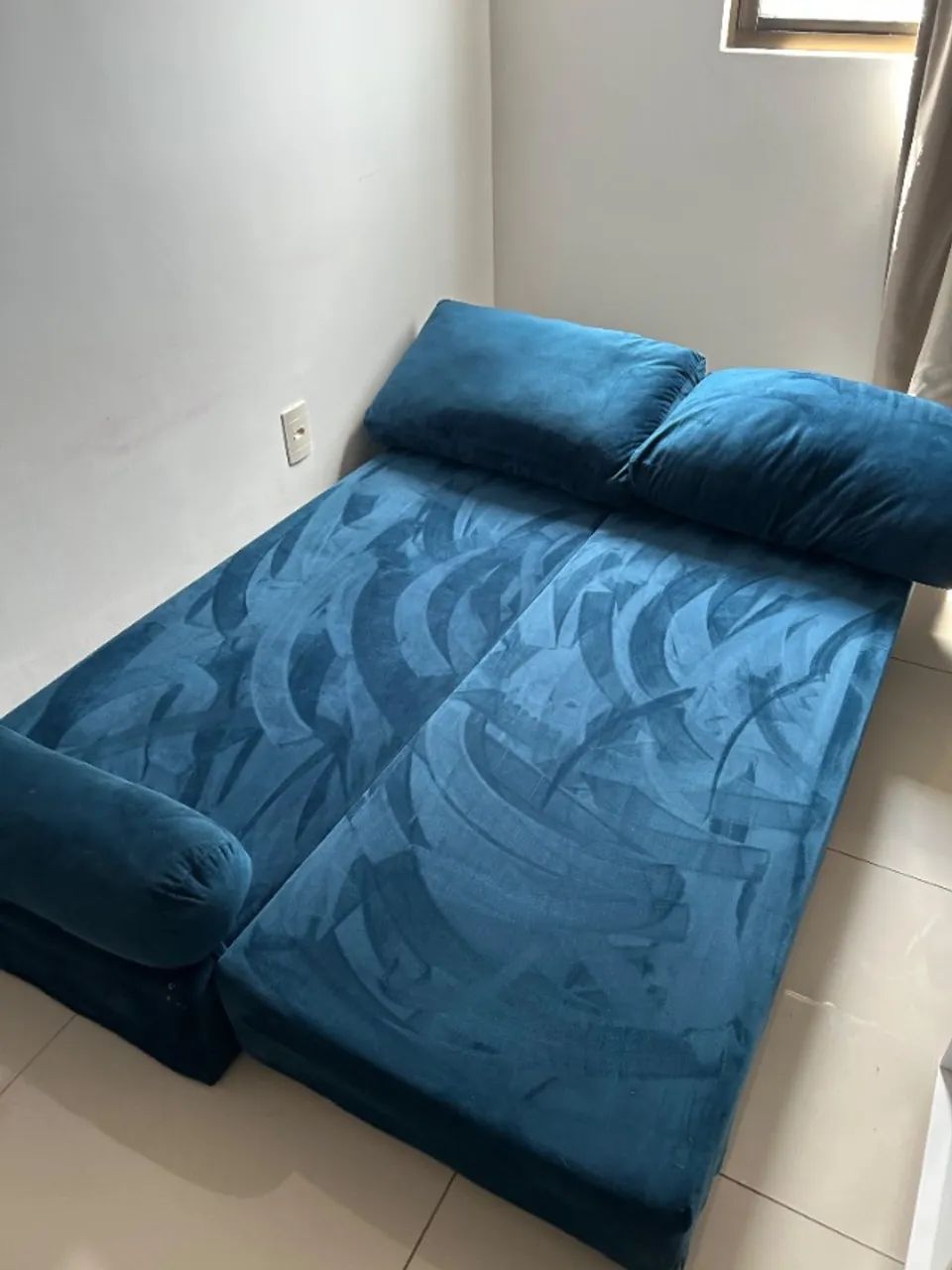 Sofá Cama Azul - Foto 2